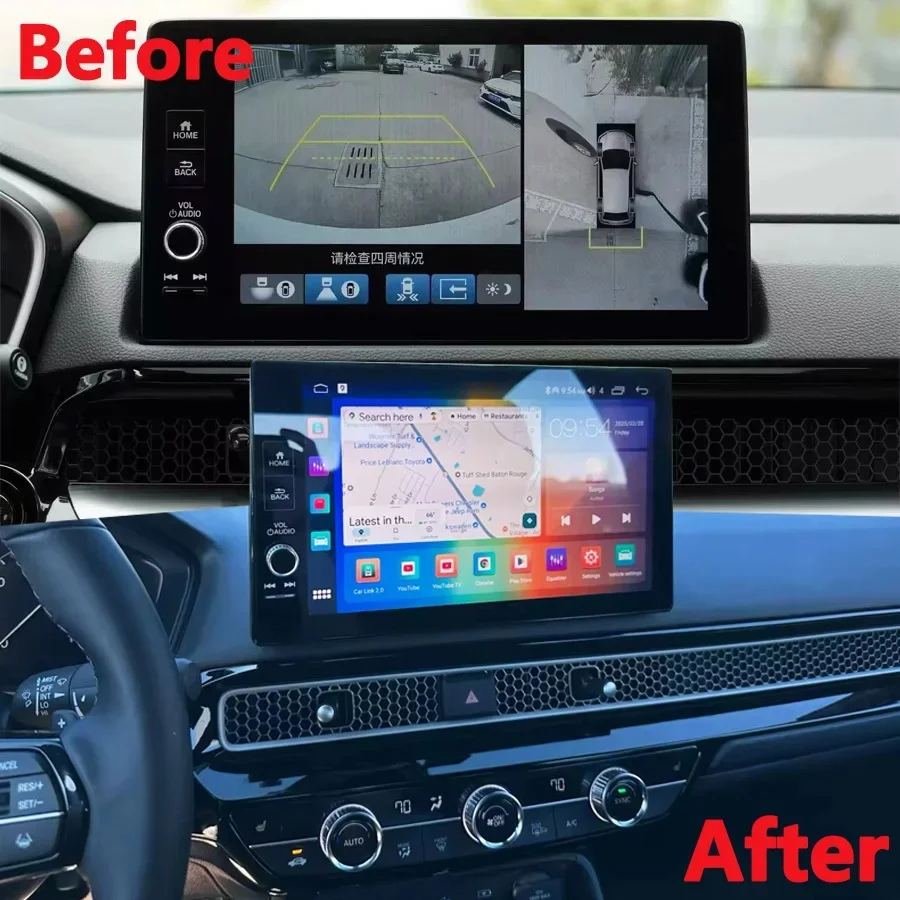 Android Auto Wireless CarPlay Bluetooth  For Honda CRV Cr-v Civic 2020-2023 Multimedia Player  Navigation Head Unit 4G 11.5
