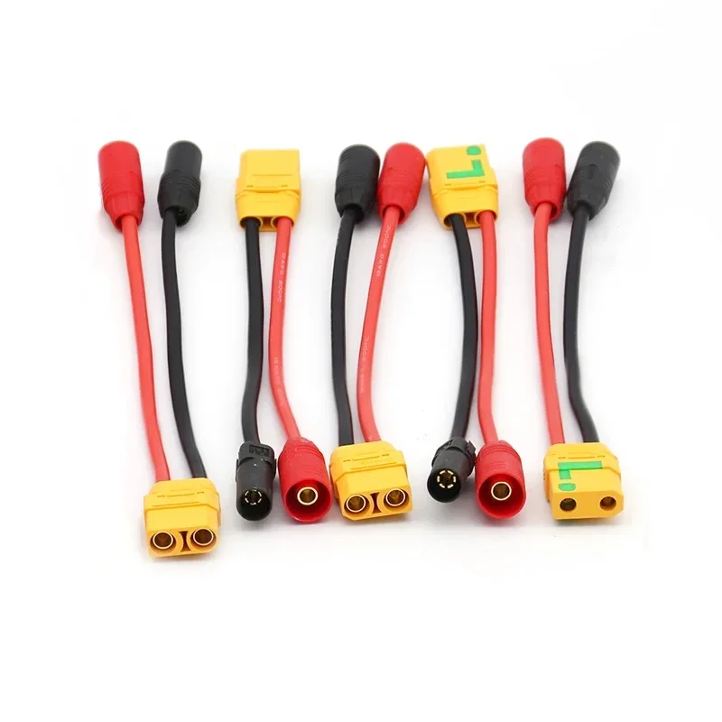 XT90/XT90S Female To AS150 XT150 Male/Female Plug Conversion Cable 10AWG Silicone Wire For RC Aerial model Battery Connector