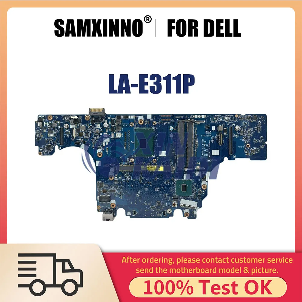 

Laptop Motherboard For DELL Latitude 7520 M7520 00G75Y 0H91VT 0W513H 07VJ0M LA-E311P Notebook Mainboard E3 I5 I7 6th 7th CPU