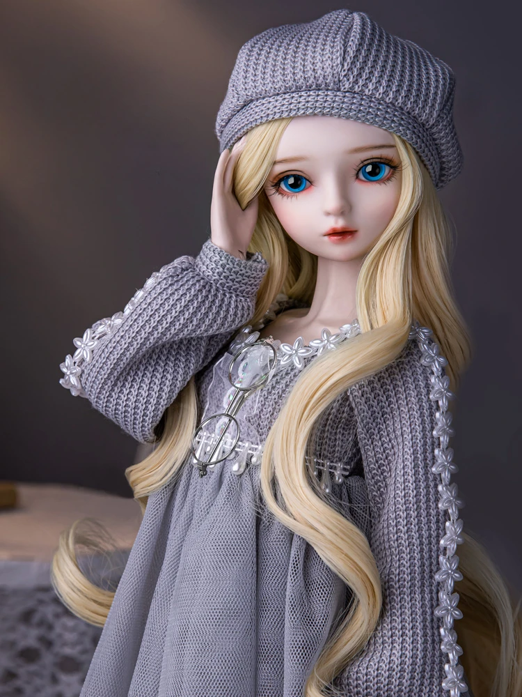 New High-end Handmade 1/3 Bjd Doll Glass Eyes 60cm Fashion City Girl Ball Jointed Doll Full Set Collection Toys Gifts for Girls