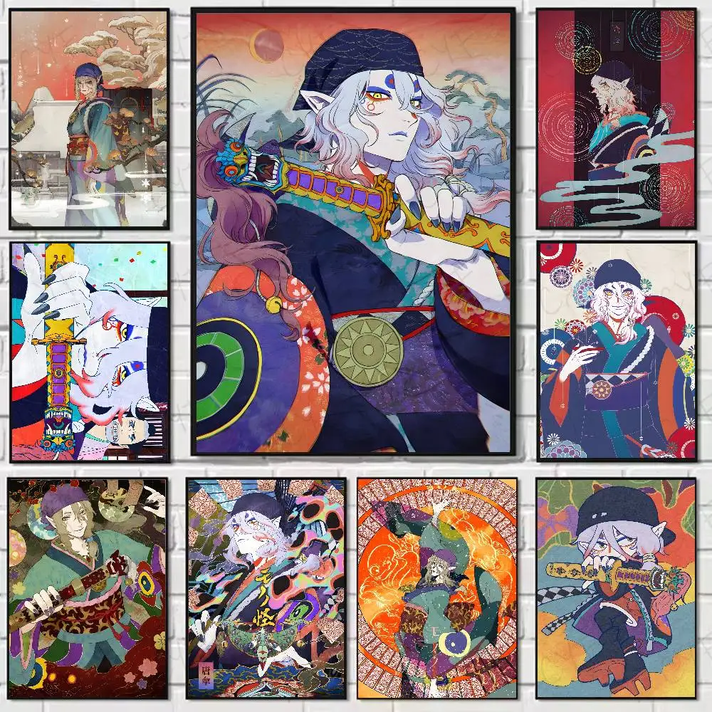 Póster japonés Mononoke Ayakashi, arte de pared de alta calidad para el hogar, oficina, dormitorio, sala de estar, pasillo, Bar, regalo perfecto