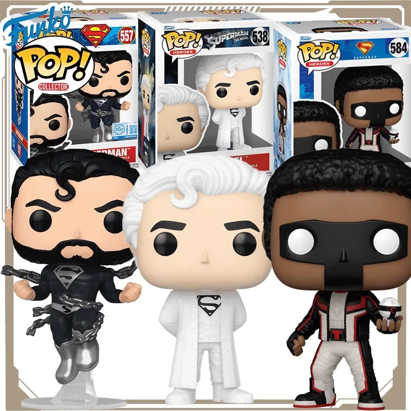 

Funko POP Original DC Comic Superman Black Suit Mister Terrific JOR-EL Action Figure Toys for Boys Girls Kids Gift Ornaments