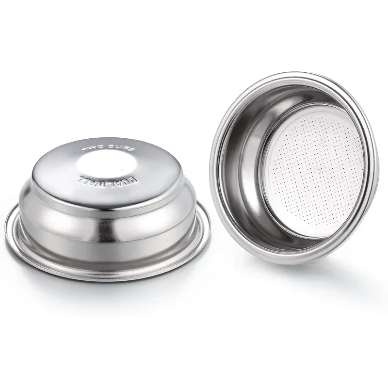 High Quality 2pcs 58mm Dual Wall Filter for  Dual Wall Filter - 2 Cup- Pressurized Mini/Max Coffee Machine