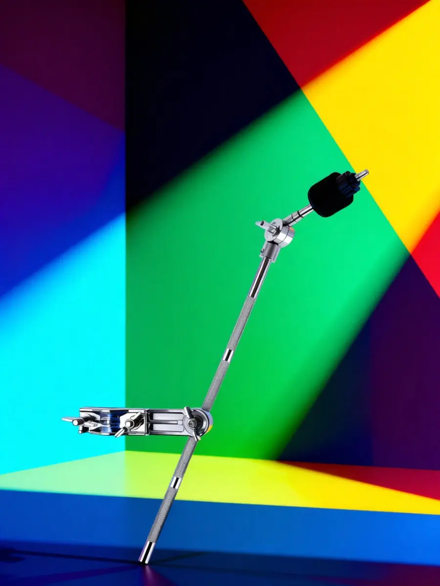 1Pcs Premium Metal Drum Extension Clamp Adjustable Cymbal Attachment Mounting Boom Arm for Drum Kit Splash Crash Cymbals Easy