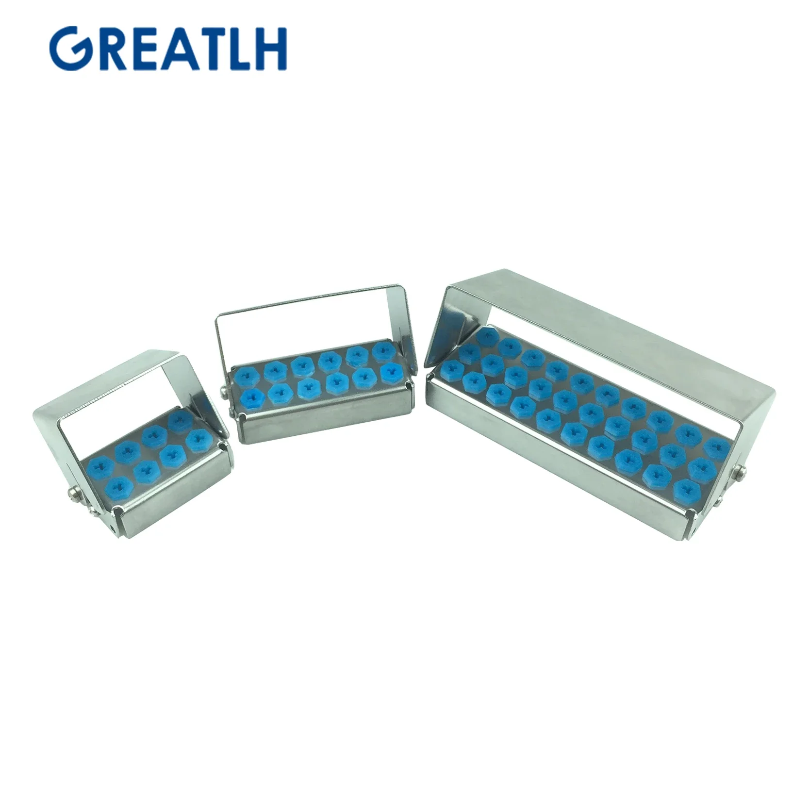 Dental 8/10/12 hole high/low speed dental bursendo box cleaning stand Autoclave Sterilizer diamond burs dental burs