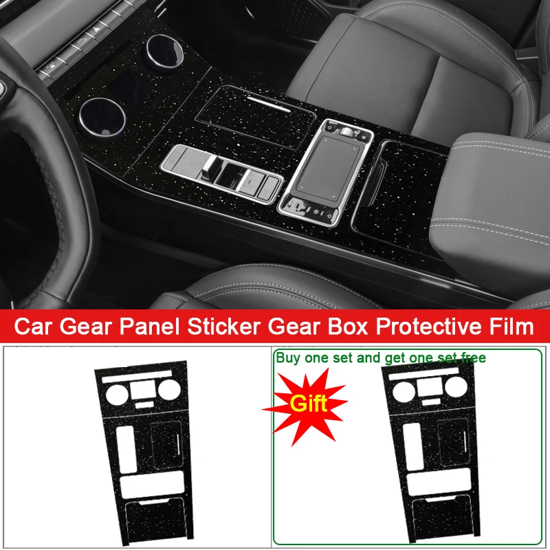 

Car Interior Sticker For Chery Exeed LX 2021-2024 Car Gear Panel Sticker Gear Box Protective Film Carbon Fiber Black Accessories