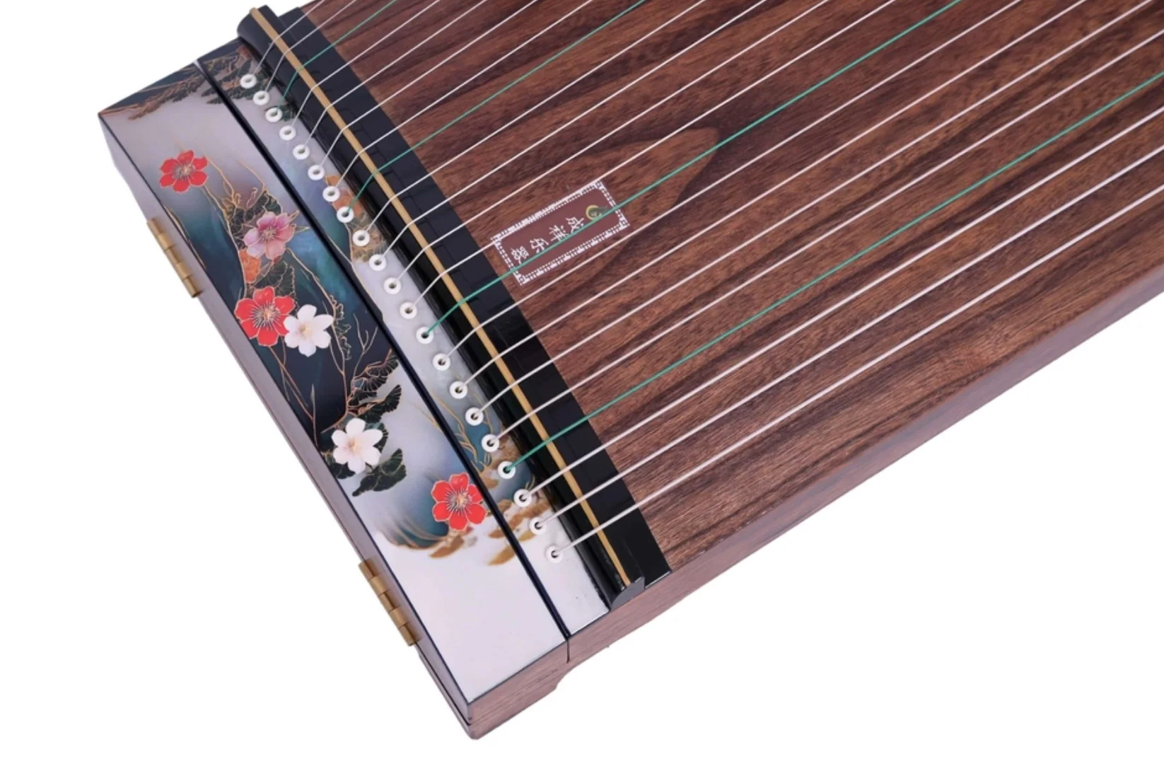 100cm Guzheng 21 Strings Prosperous Floral Pattern Chinese Traditional Zither String Musical Instrument