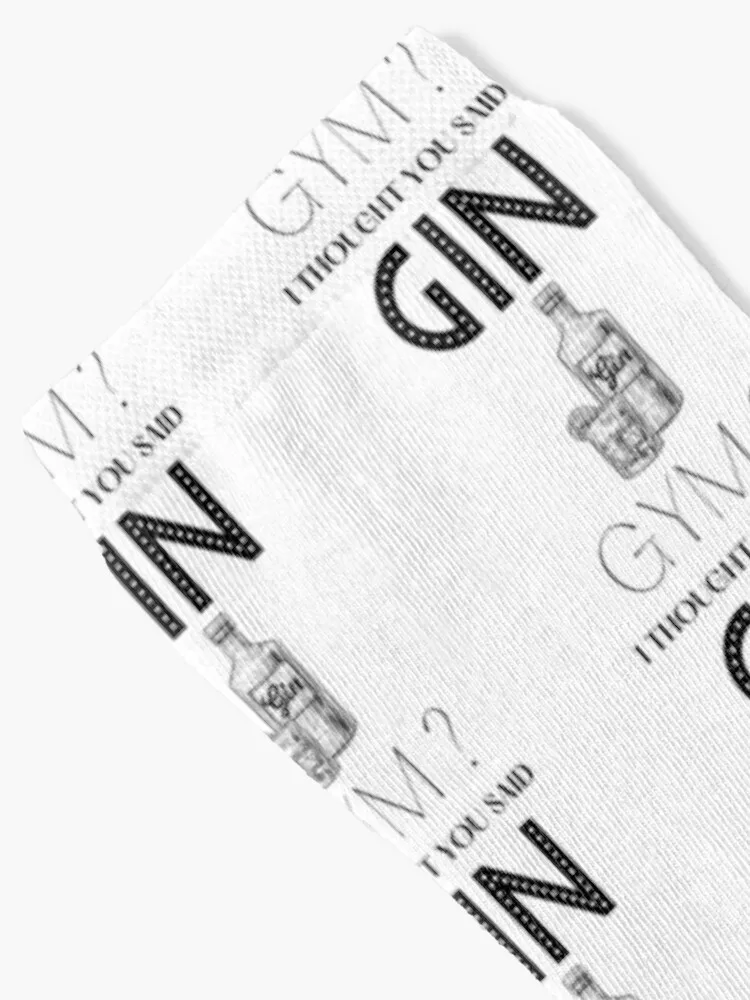 Gym? I Thought You Said Gin Socks Running sheer funny gifts Socks Women Men's