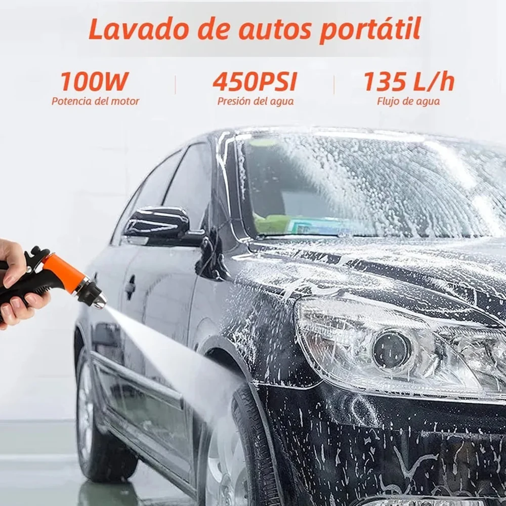 NEW Car Wash 12V Car Washer Gun Pump High Pressure Cleaner Car Care Portable Washing Machine Electric Cleaning Auto Device