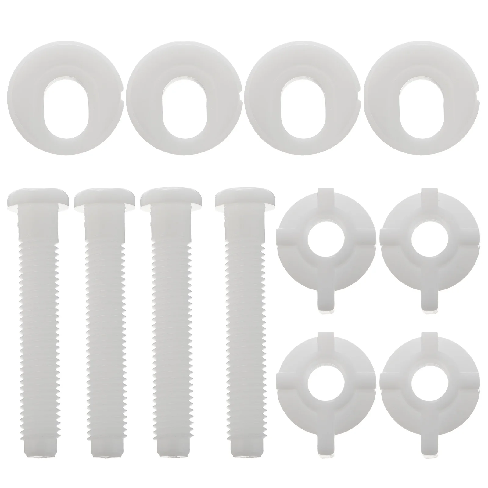 

4 Pcs Plastic Toilet Seat Fixing Screws Hinge Bolts Accessories Replacement Cover Hardware Strong Durability Easy to Use