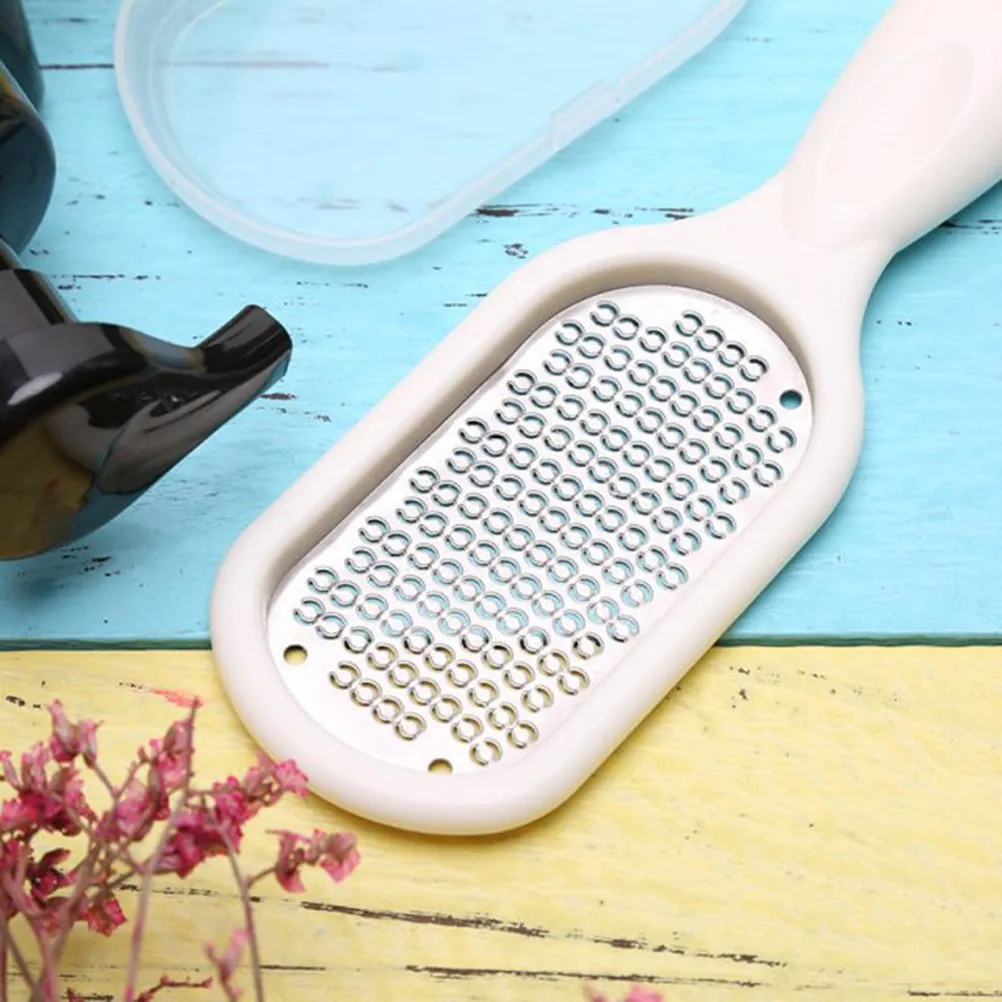 

2Pcs Premium Stainless Steel Foot Rasp File Pedicure Scraper Callus Remover for Smooth Feet Dead Skin Corns Cuticle Care