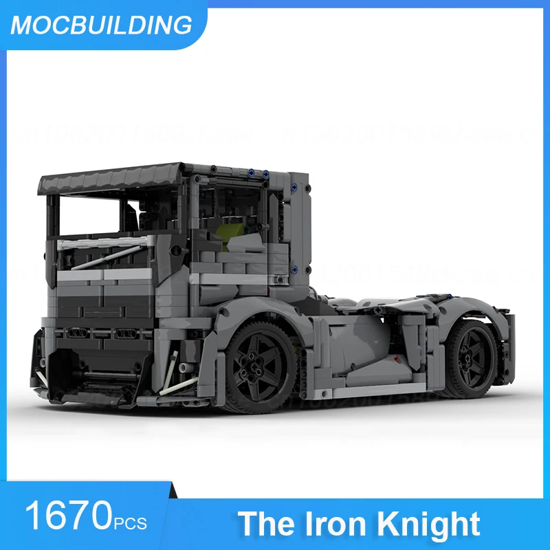 MOC Building Blocks Iron Knight RaceTruck Model DIY Assemble Bricks Transportation Educational Collect Toys Xmas Gifts 1670PCS