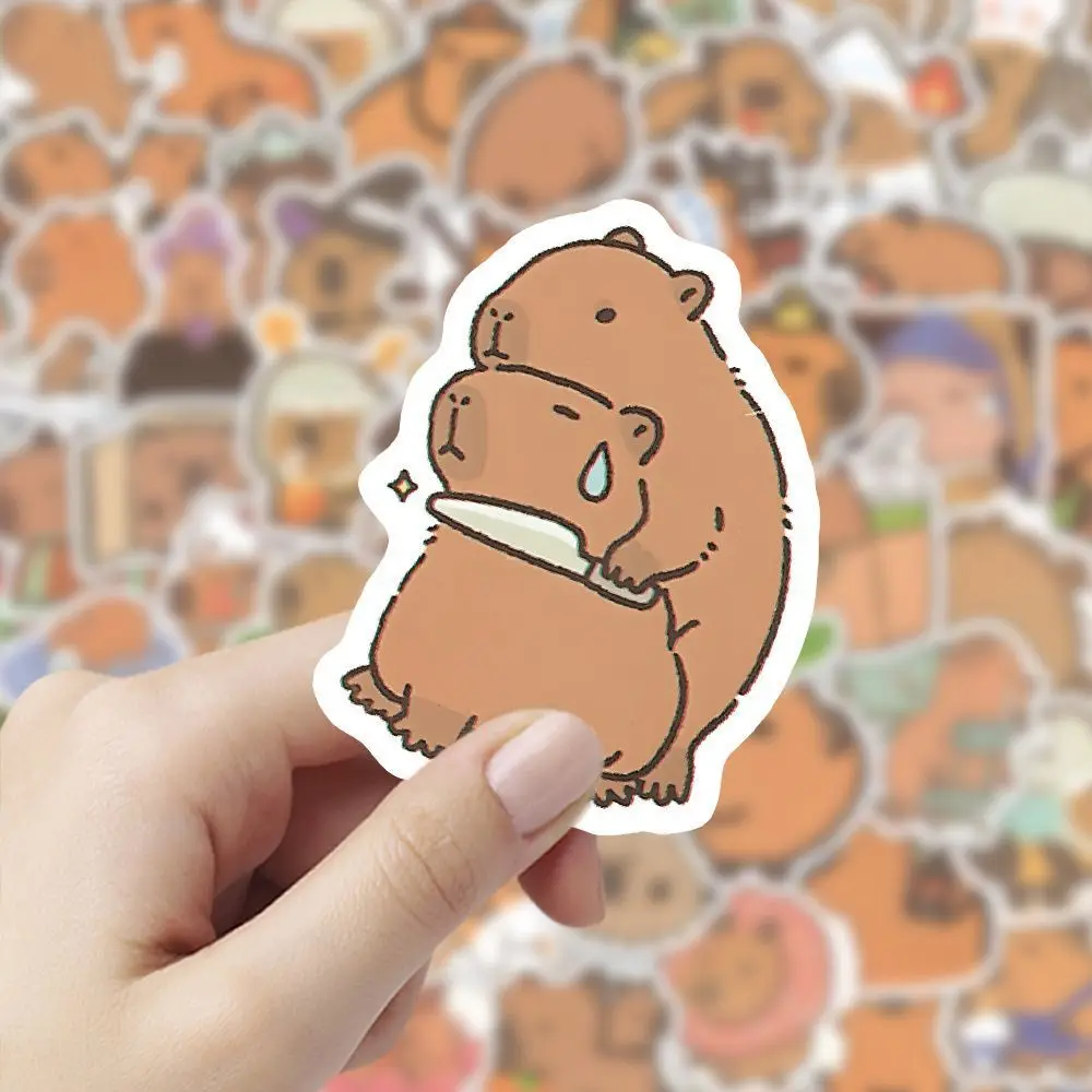 10/30/50Pcs cartoon Capybara cute Capibala Door creative waterproof  stationery  stickers