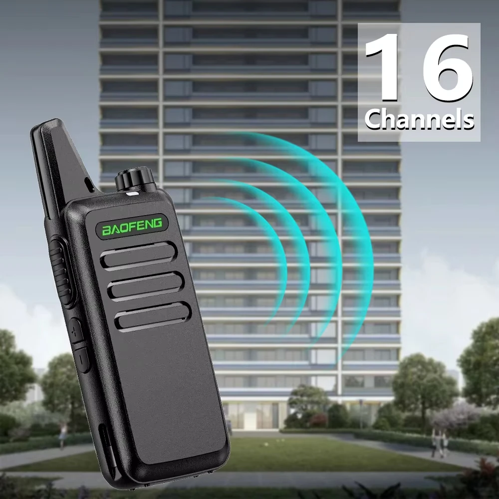 Baofeng BF-T20 2PCS Walkie Talkie 5W Type-C USB Charging 16CH UHF 400-470MHz Portable Two Way Radio for Outdoor Camping