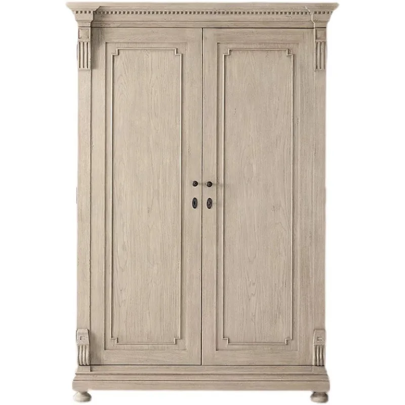 

Ретро-вилла, особняк, шкаф с двойной дверью из цельного дерева, французский шкафчик