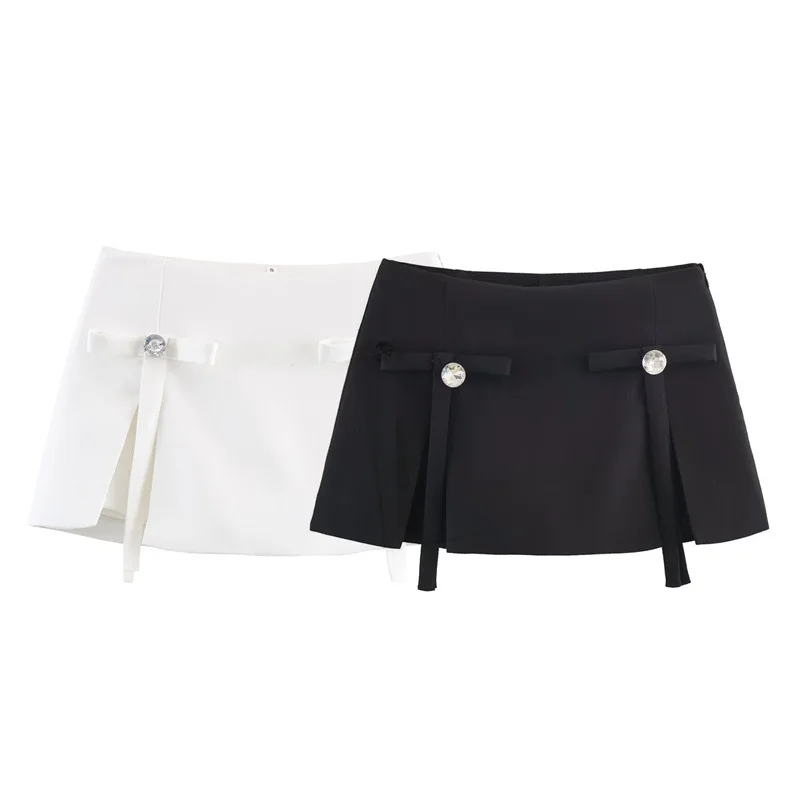 Culottes di gioielli con fiocco per abbigliamento da donna con temperamento di nuova moda europea e americana