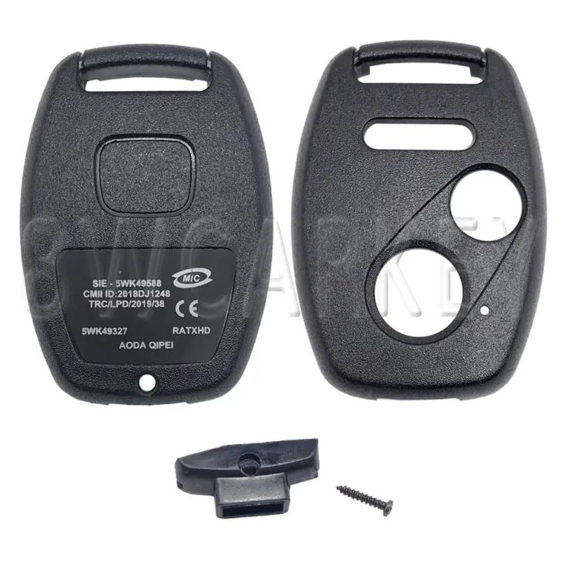 Smart Remote Car Key Shell Fob for Honda Civic Pilot Accord CRV 2003 2007 2008 2009 2010 2011 2012 2013 Control Key Case Cover