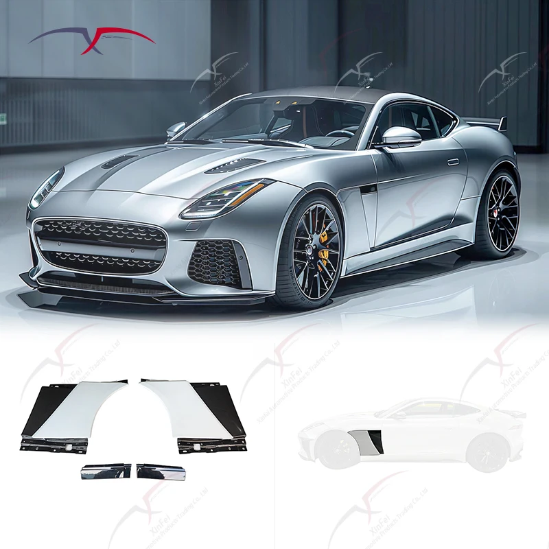 FType 5.0 SVR Car Bodykit Black Carbon Fiber Decorative Modified Fenders Mudguards New Used Quality Car Parts Upgrade