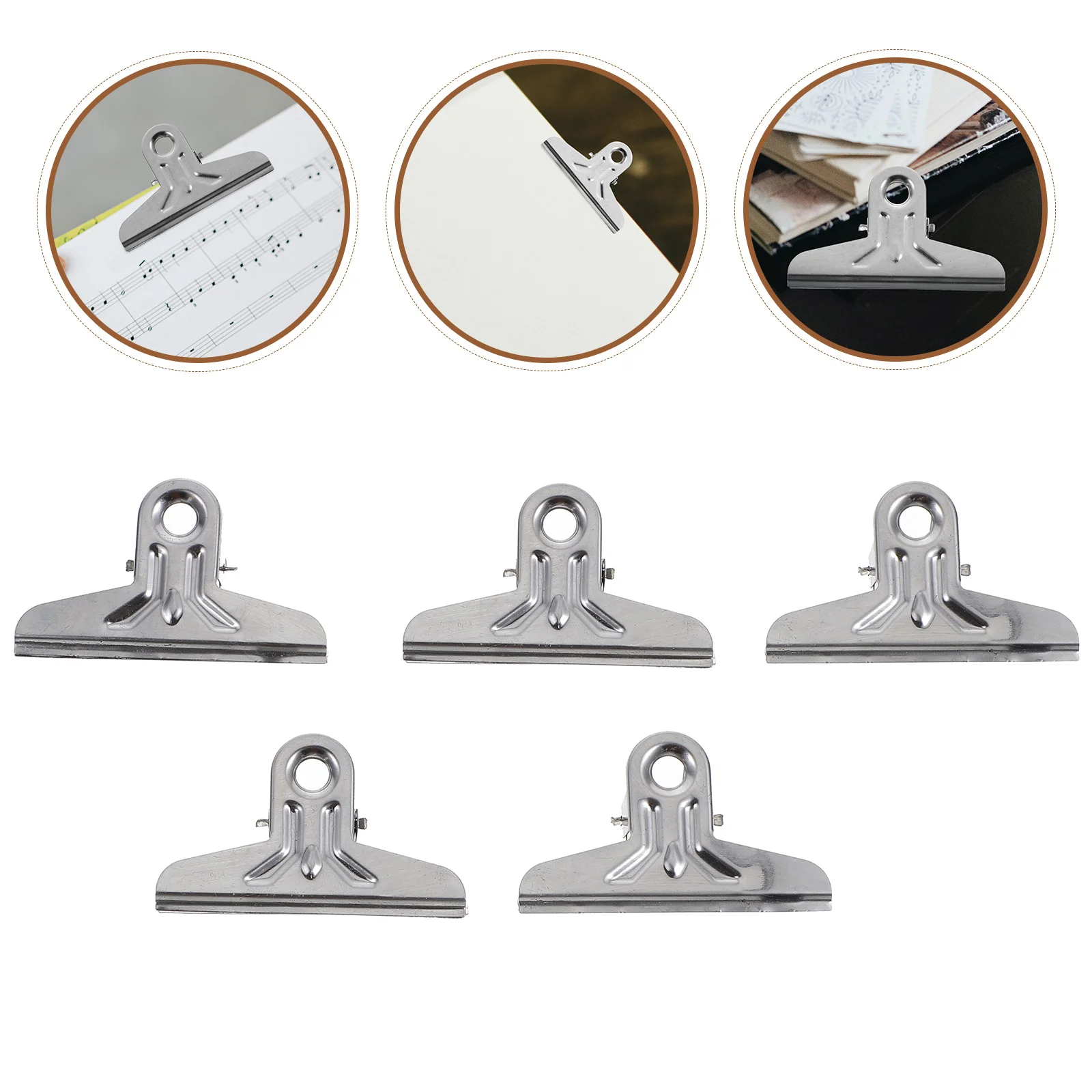 Sketch Fixing Clips Drawing Binder Oil Painting Frame Clamp Stainless Steel Photo Silver