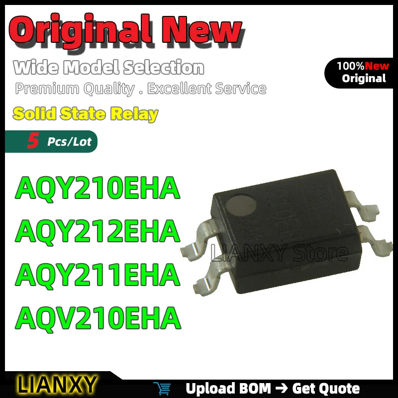 5pcs SMD-4 AQY210EHA AQY212EHA AQY211EHA AQV210EHA Solid State Relay New Original