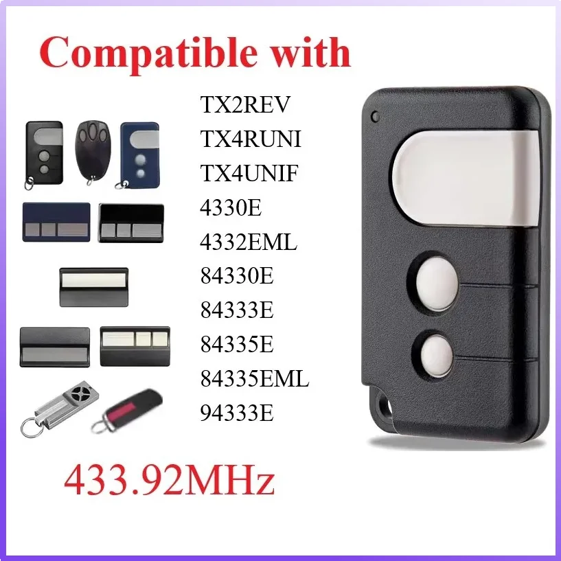 3-in-1 Remote Compatible Security+ 2.0 Type Liftmaster TX4 Merlin+ 2.0 C945 Liftmaster 94335e TX4UNIF Garage Door Remote Control