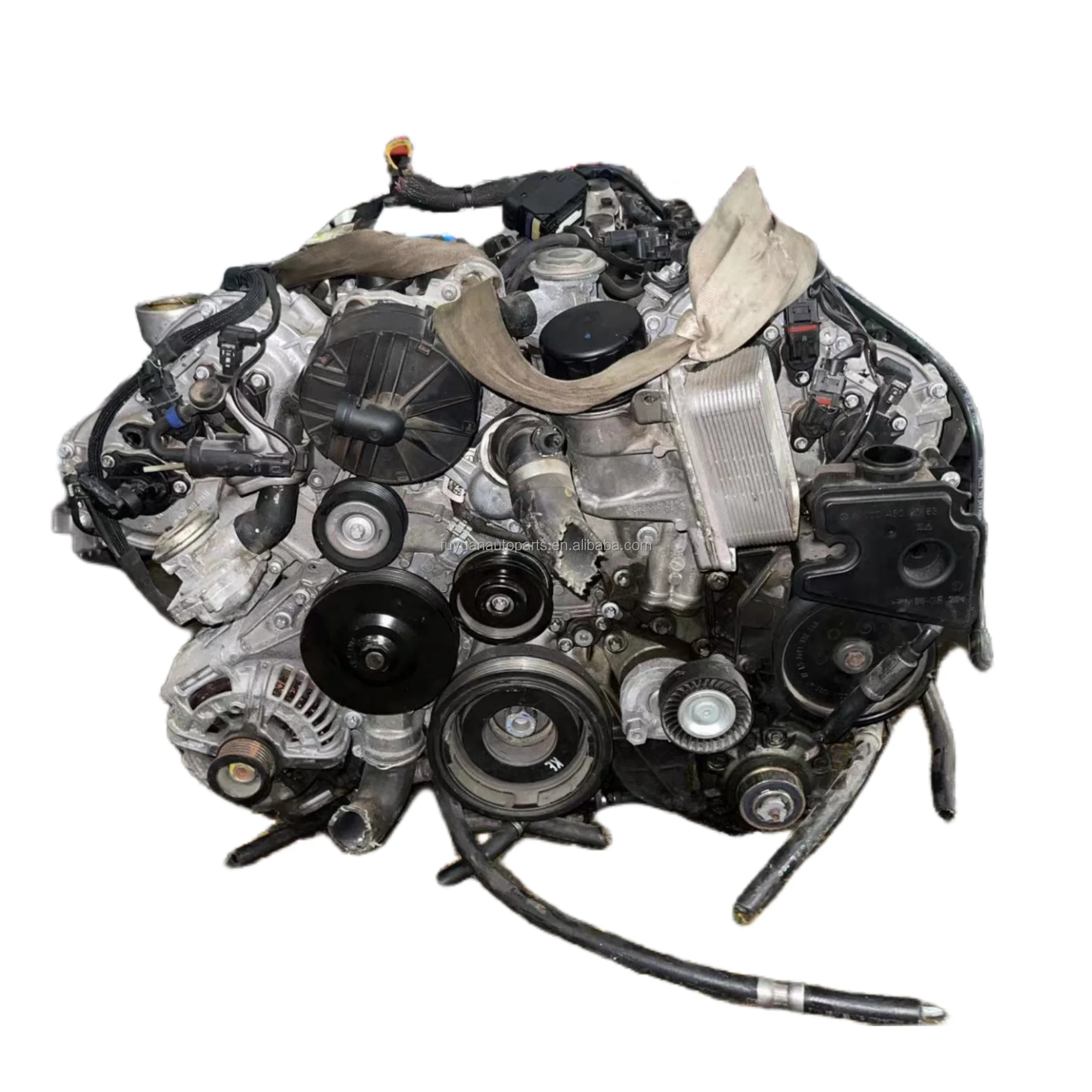 Harga pemasok digunakan asli untuk Mercedes Benz 272 2.5L 3.0L 3.5L W204 sistem mesin otomotif suku cadang W211 V6 engine assembly