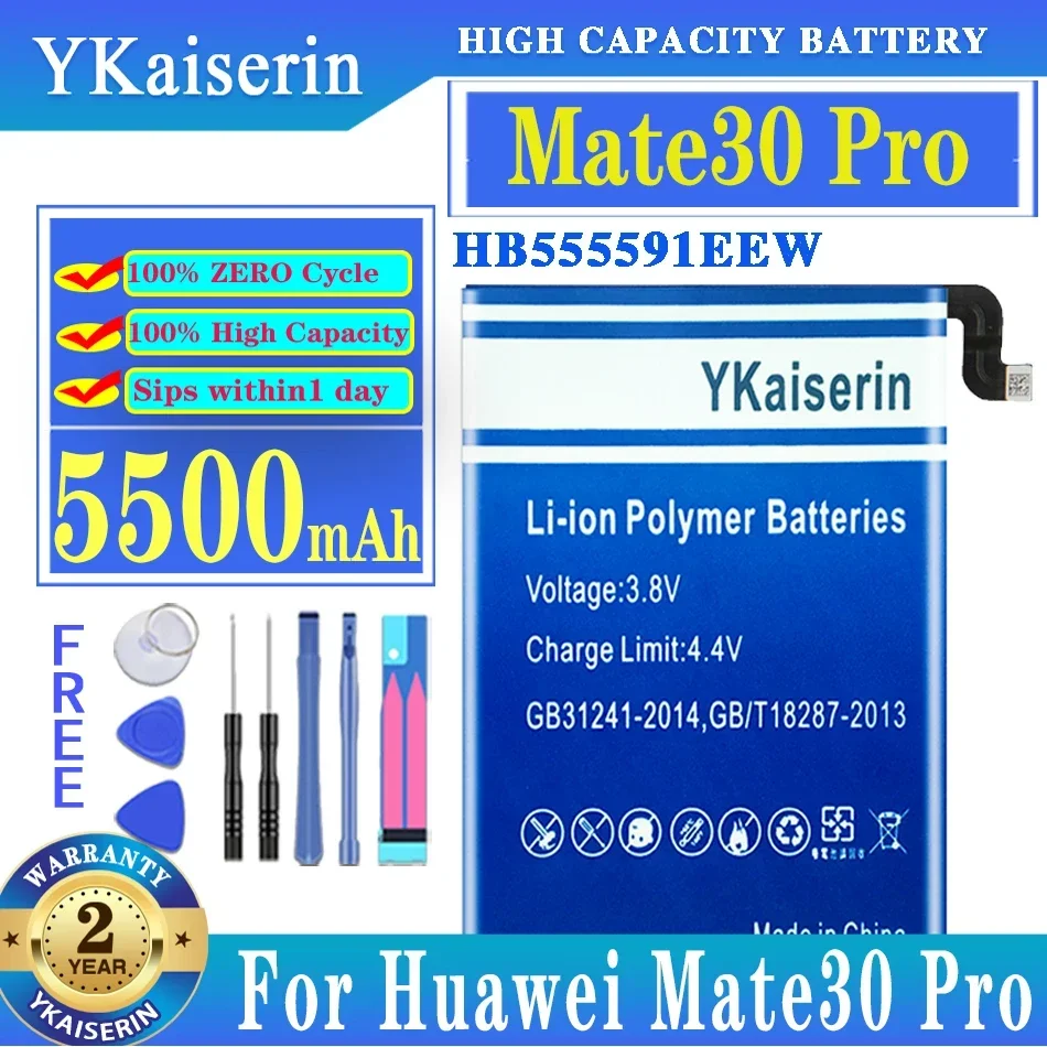 

YKaiserin HB555591EEW 5500mAh Battery For Huawei Mate30 Pro 5G / Mate 30 Pro 5G / Mate30Pro 5G Batteries + Tools