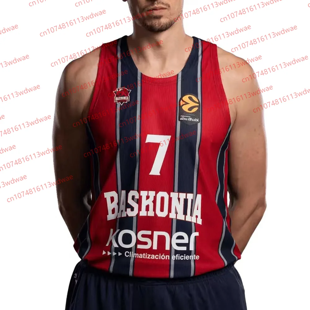 دوري كرة السلة الإسباني جيرسي 25 كرة السلة سترة رياضية Baskonia كرة السلة جيرسي كيت ماركوس هوارد 0 جيرسي كيت طفل المحملة