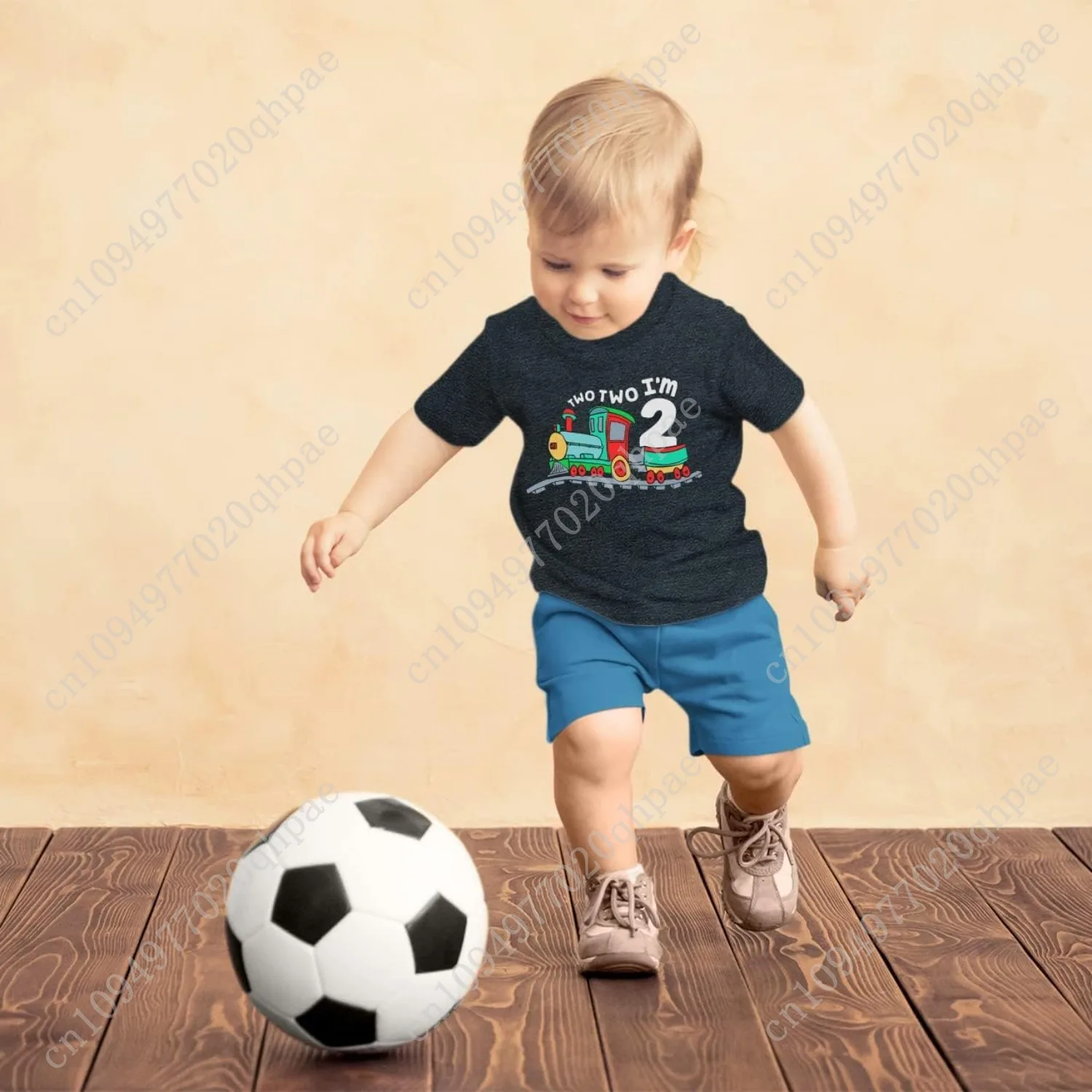 Необычная рубашка на 2-й день рождения для мальчика Chugga Chugga, футболка с двумя шлейфами для двух лет, вторая футболка на день рождения