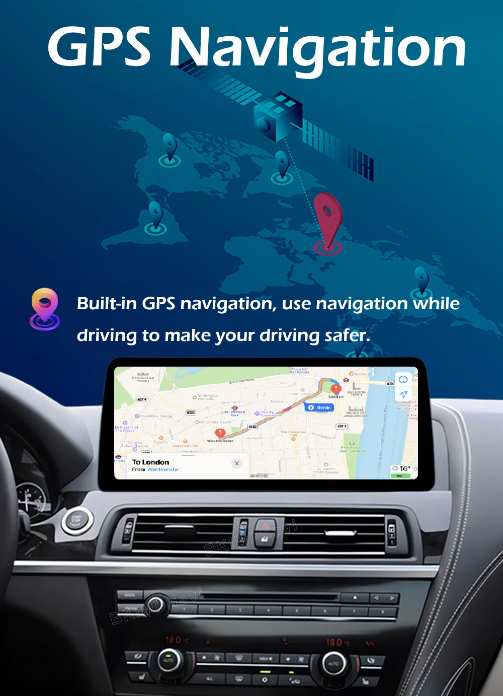 Android 15 CarPlay für BMW 3/4 Serie F30 F31 F32 F33 F34 F36 2013 - 2019 NBT/EVO System Auto Video Multimedia Player WiFi GPS – Detail 16