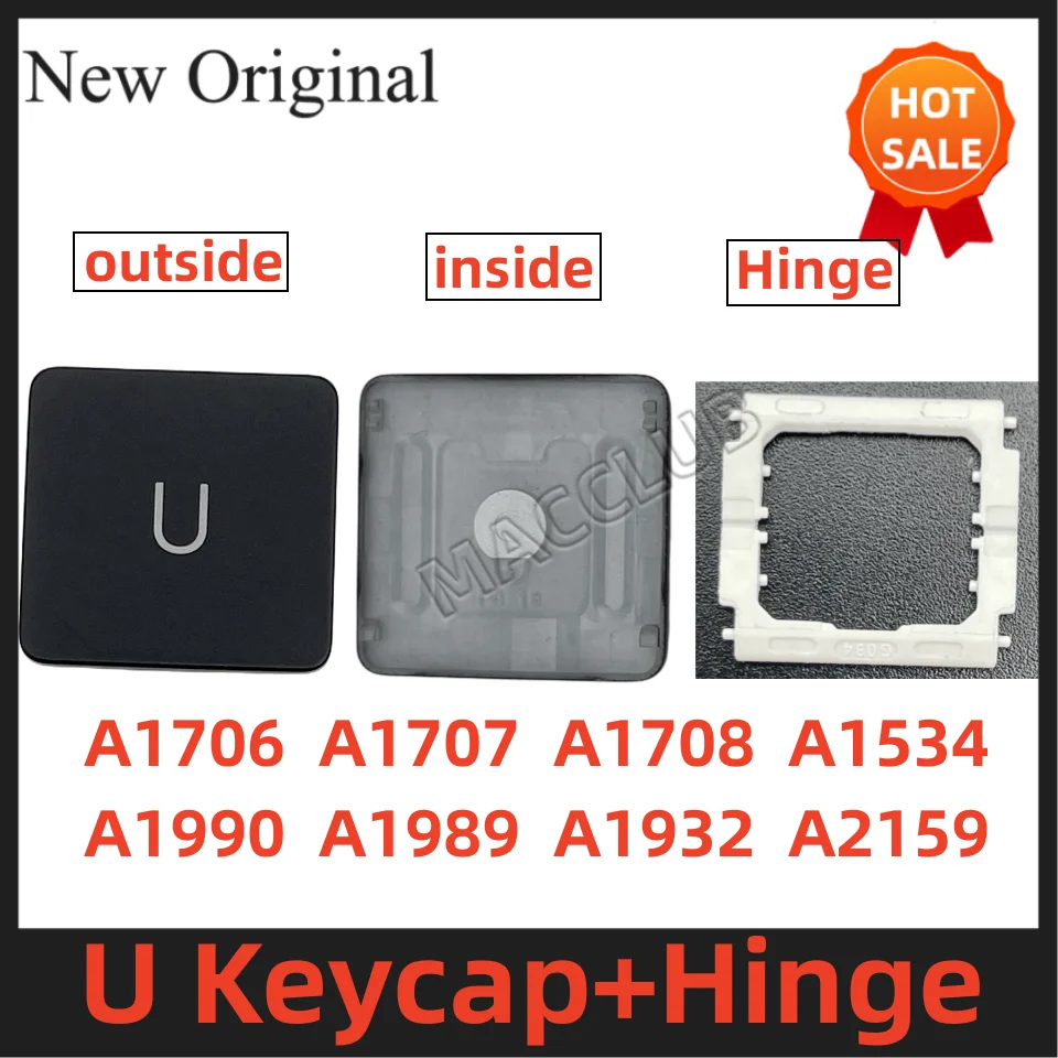 

U KeyCap for MacBook Pro Retina A1708 A1706 A1707 A1989 A1990 A1534 A2159 A1534 Keyboard Case Key Cap keys with hinge