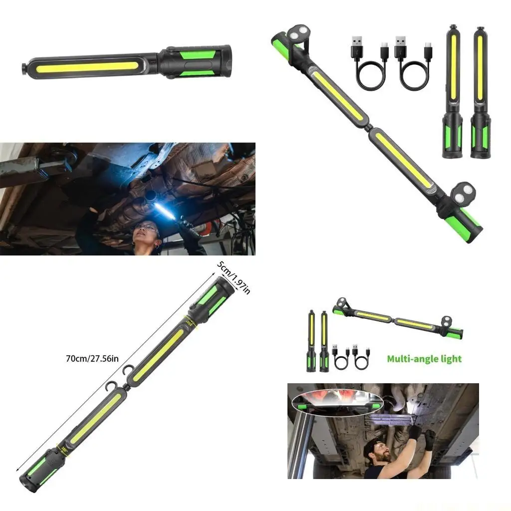 

J0MA Modifiable Corner Mechanic's LED Lamp 2400 Light Rechargeable Fast seal Crisis Repairs