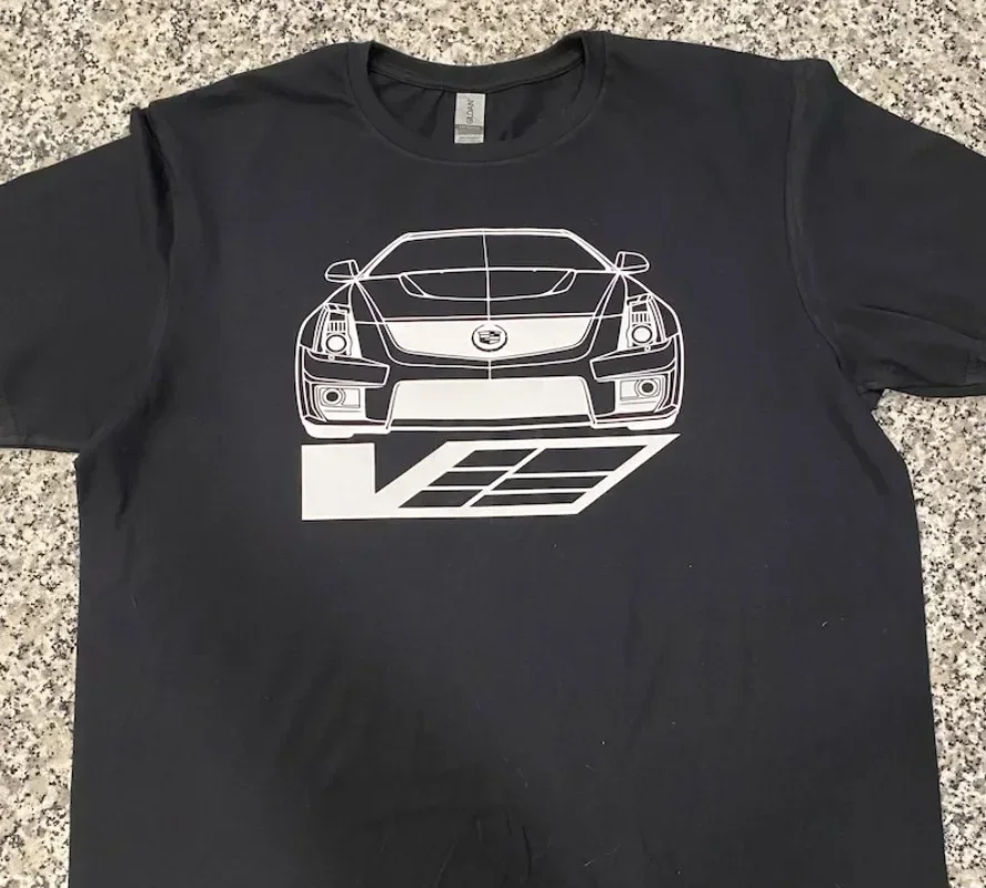 

CTS-V Cadillac Silhouette Футболка Дизайн CTS CT5 CT6 ATS Caddy Race Car Спортивный автомобиль Corvette lsa Muscle Car T Custom Best Desig