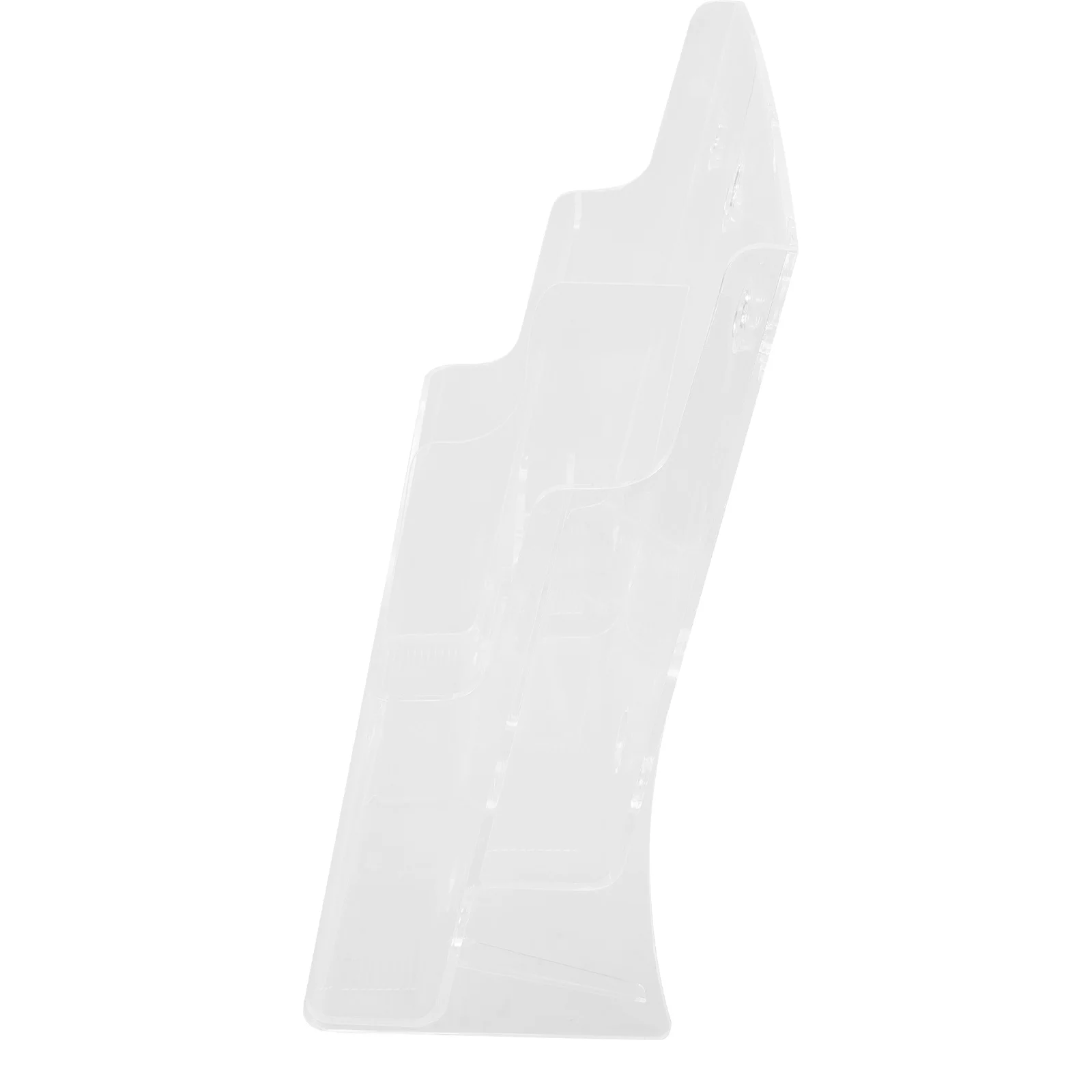 حامل مستندات A4 منظم ملفات سطح المكتب من الأكريليك حامل كتيبات شفافة لمكتب غرفة الدراسة والمدرسة ملف عمودي #2