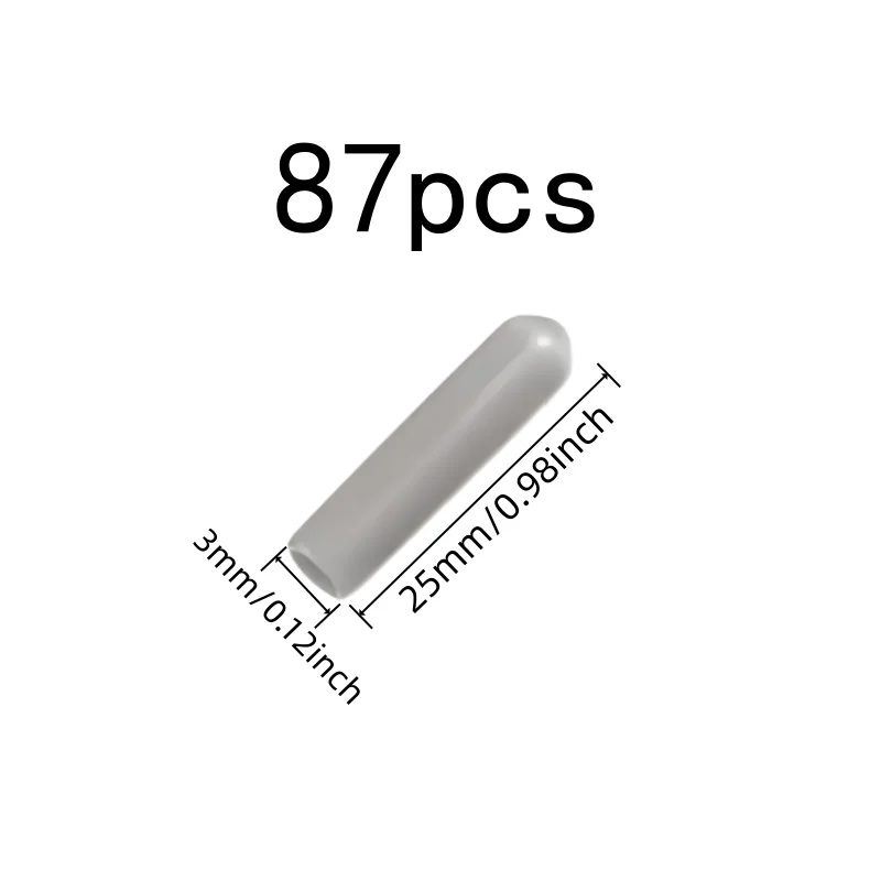 87 pcs Protective End Caps with Flexible Soft Material, ideal for Dishwasher Rack Tips and Home Appliance Safety