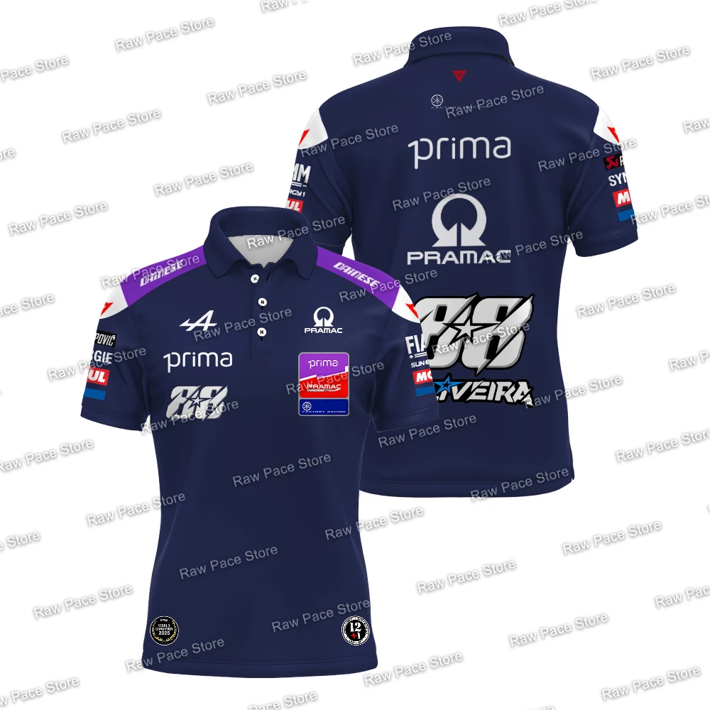 Men's Jack Miller 43 Racing Team Polo Shirt Outdoor Sports Breathable T-Shirt Toprak Razgatlioglu Moto Casual Plus Size Polo 6XL image 6