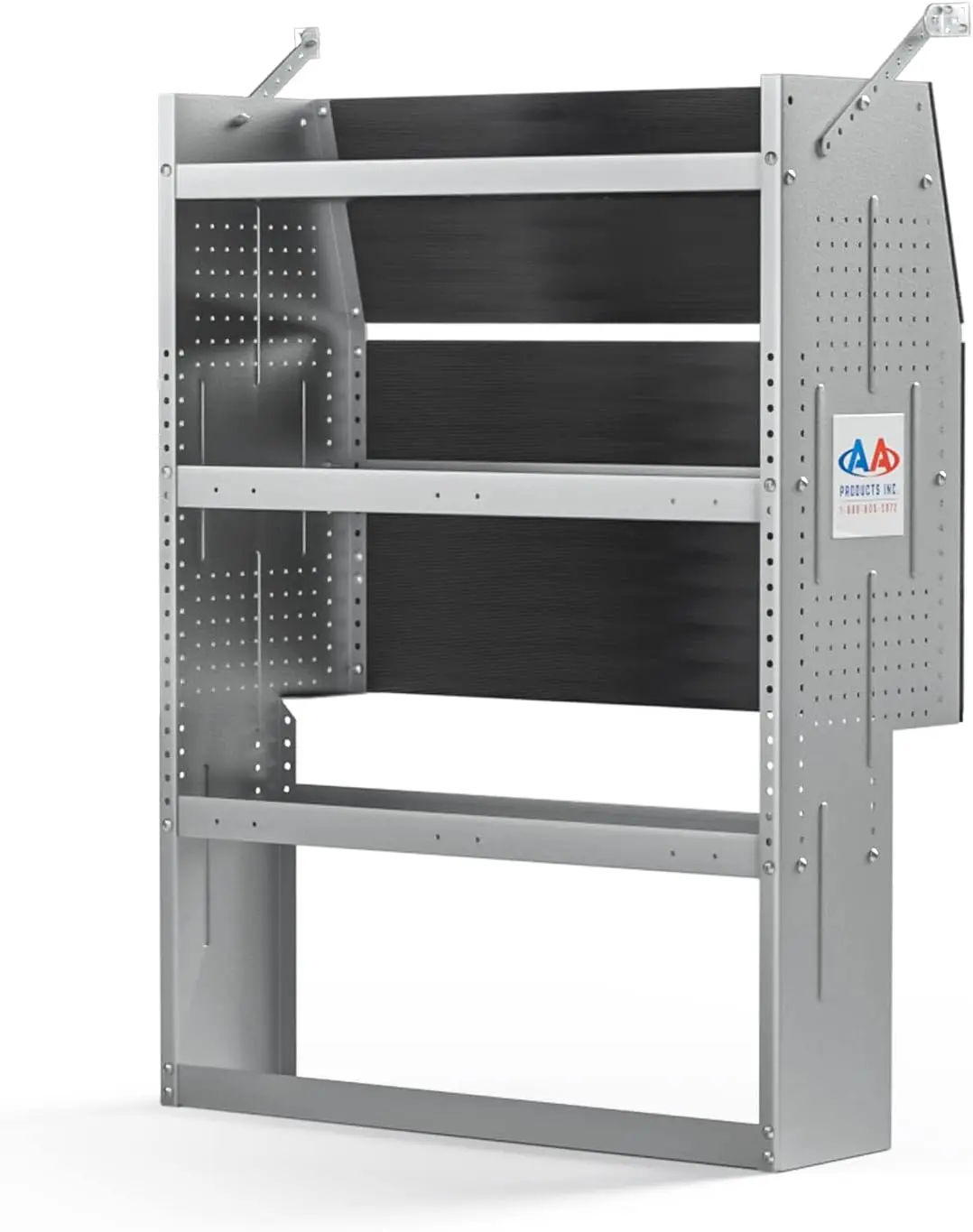 AA Products SH-4303 Steel Van Shelving Storage System Specific Fits for Promaster City, Contoured Shelving Unit