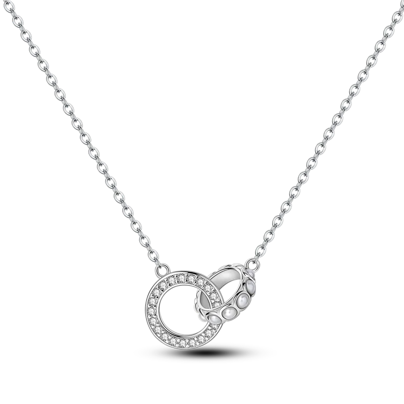 

Classic Design annulus Pendant Necklace For Woman 925 Sterling Silver Original Woman Necklace Luxury Jewelry Female Anniversary