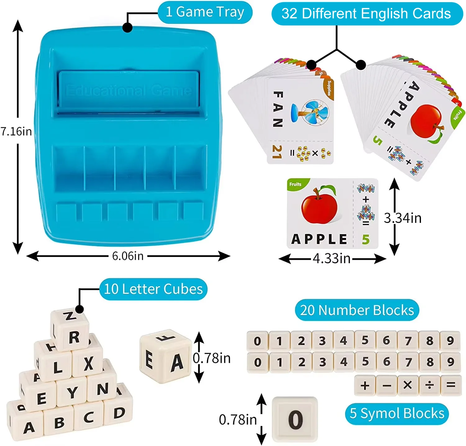 知育玩具 学習ゲーム 子供向け 2in1 マッチング 文字 スペル 数字 認知 早期数学ゲーム 男の子 女の子 ギフト