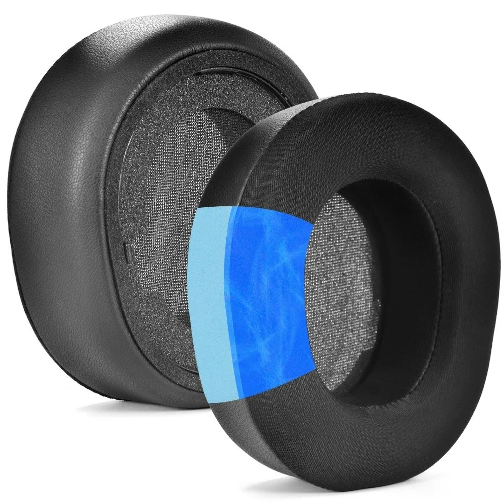 1 paire de coussinets d'oreille de remplacement pour casque d'écoute, Gel de refroidissement en cuir protéiné, protège-oreilles en mousse éponge pour SteelSeries Arctis Nova Elite 1 paire de coussinets d'oreille de remplacement pour casque d'écoute, Gel de refroidissement en cuir protéiné, protège-oreilles en mousse éponge pour SteelSeries Arctis Nova Elite