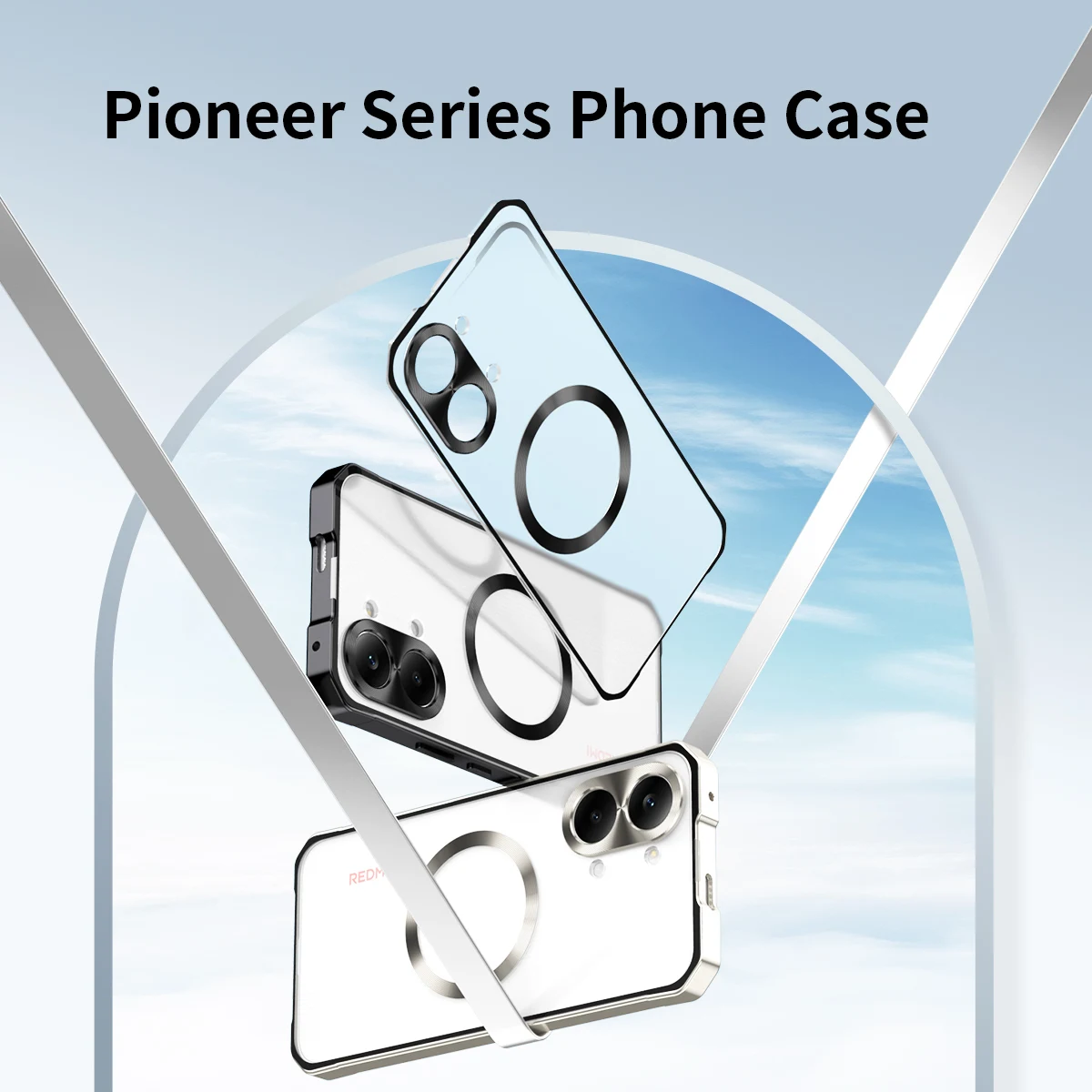 For Poco X8 Pro Max Push Pull Frosted Backboard + Metal Frame Phone Case for Poco X8Pro Max Shockproof Armor Back Cover
