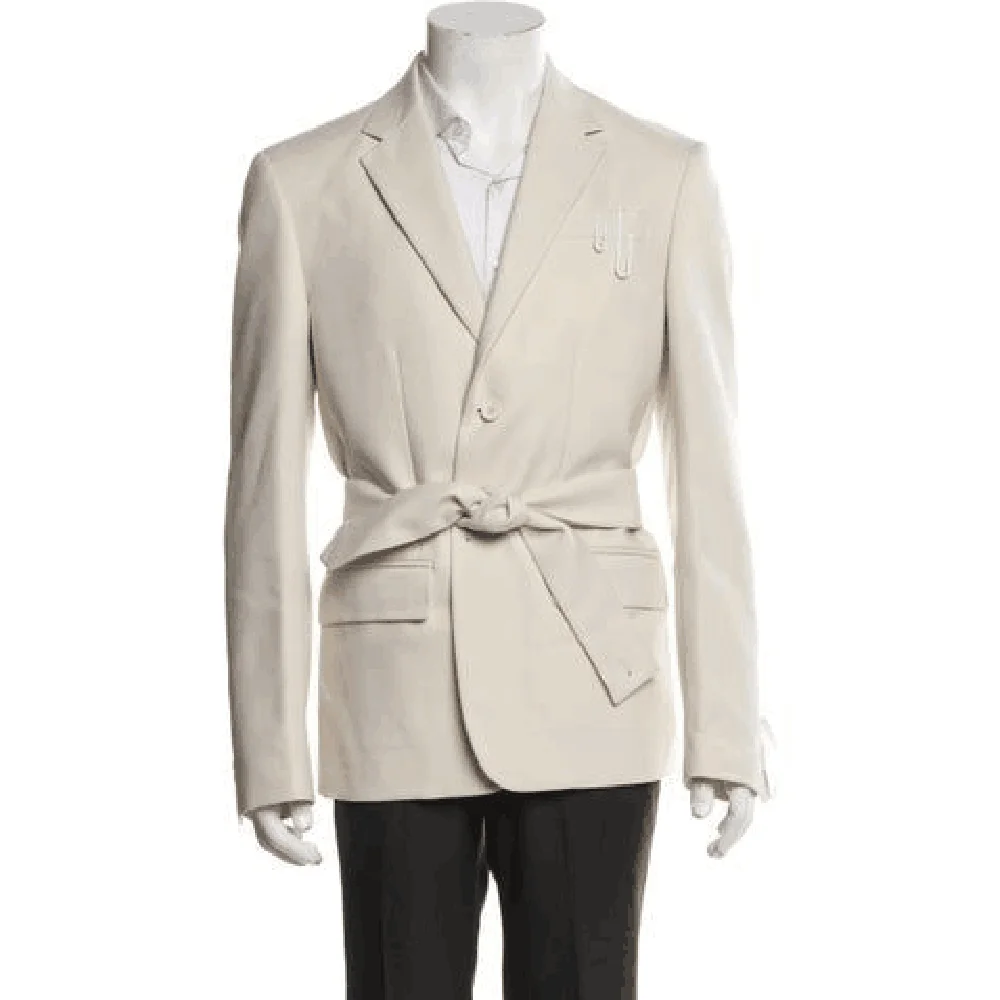 

Biege Men Suits High Quality 2 Pieces Jacket Pant Banquet Celebrity Formal Occasion Customize Notch Collar Male Clothing 2025