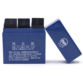 Papel articulado dental dentista azul vermelho dupla face tiras de mordida denspay oral dentista clareamento dos dentes ferramentas de materiais dentários