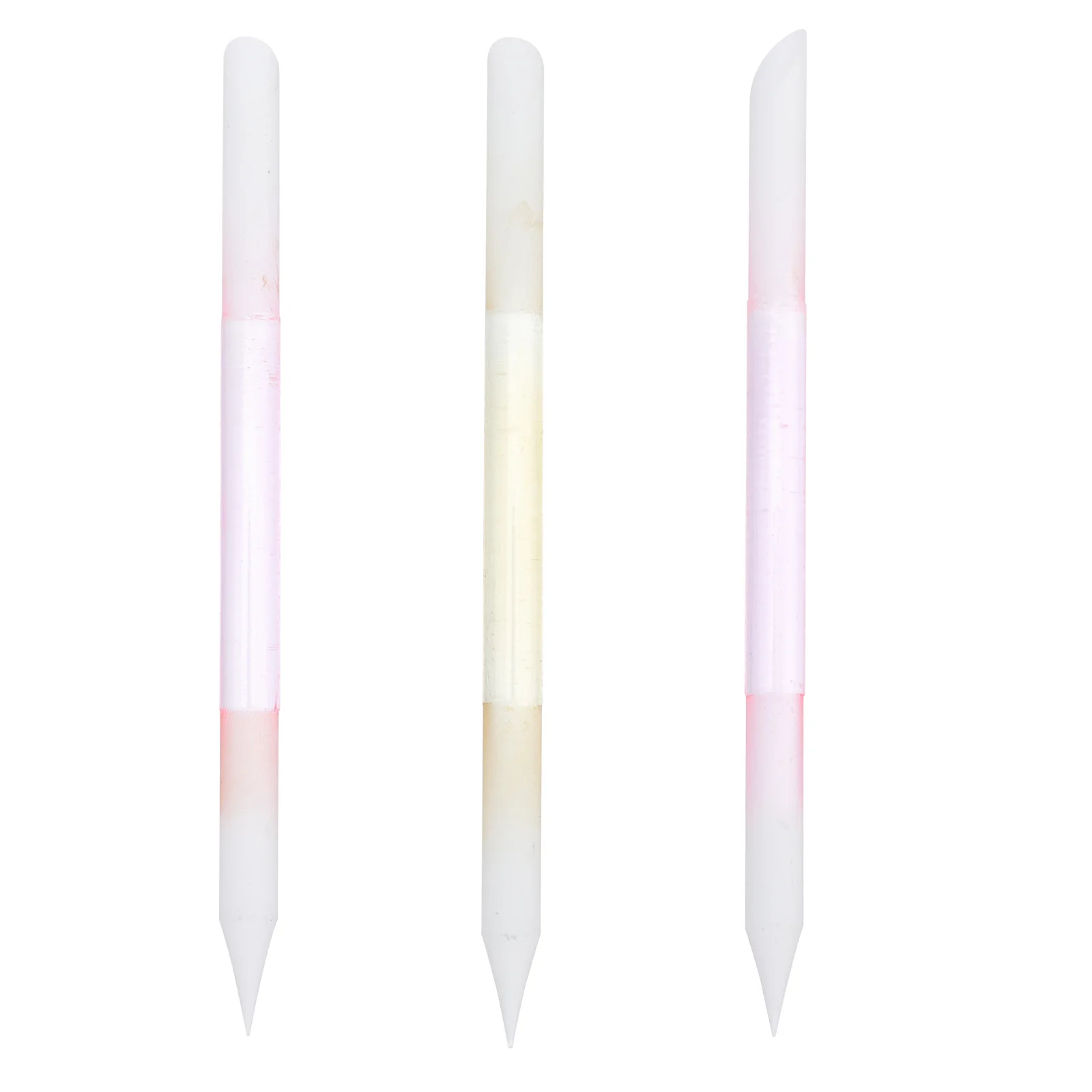 3Pcs 유리 네일 파일 부드럽고 안전한 소재 양면 네일 쉐이핑 도구 집이나 살롱에서 손톱 관리를 위한 이상적인 도구