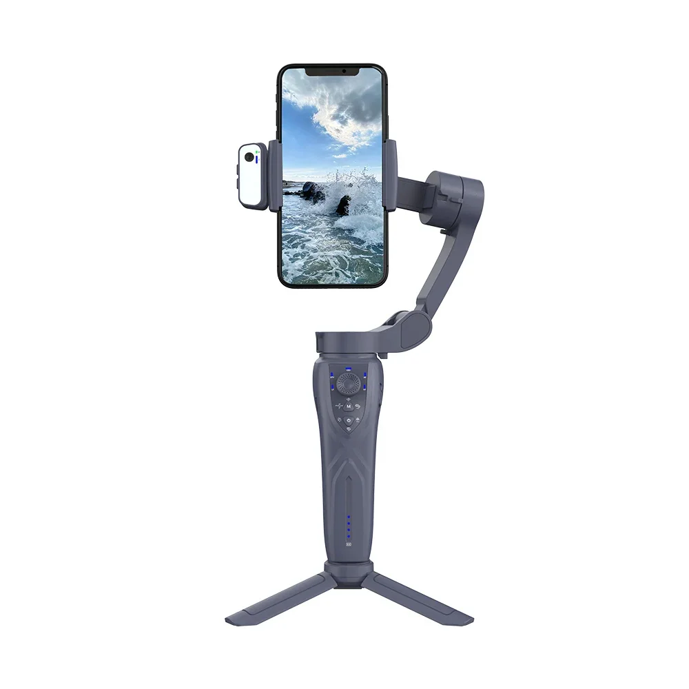 

Wholesale Price Gimbal Stabilizer Handheld 3-axis Wireless BT Phone Anti-shake AI Face Tracking Pictures Videos Shooting