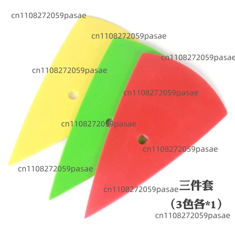10 pieces small triangular scraping, high elastic thin edge soft plug edge color changing sun film film scraper