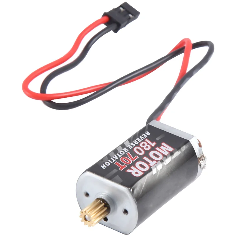 【خصم 58%】 محرك مصقول 2X 180 مع ترس من الفولاذ المقاوم للصدأ لترقية 1/18 RC Crawler TRX4M، 70T