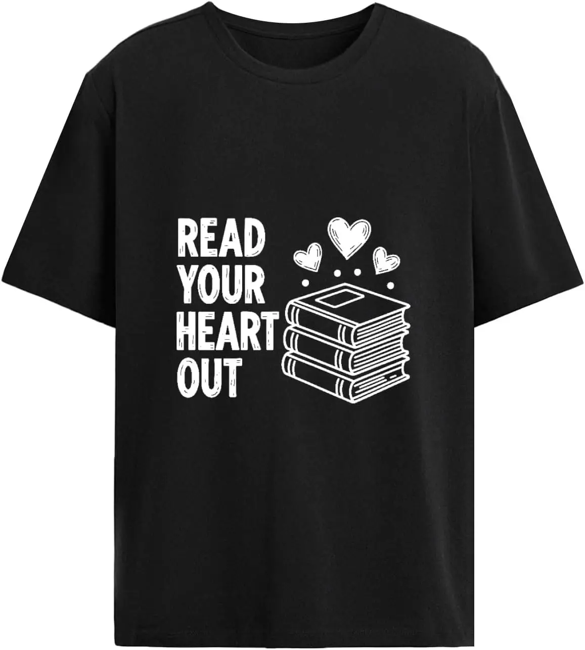 Read Your Heart Out Teacher Valentines Day Reading Book Love tee Men Fashion