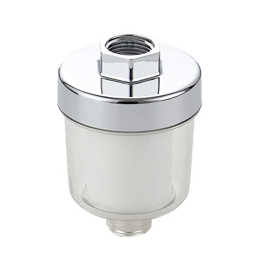 1 Pack Shower Water Filter Plastic Purifier for Bathroom Home Bathing System High Efficiency Filtration Durable Silver White