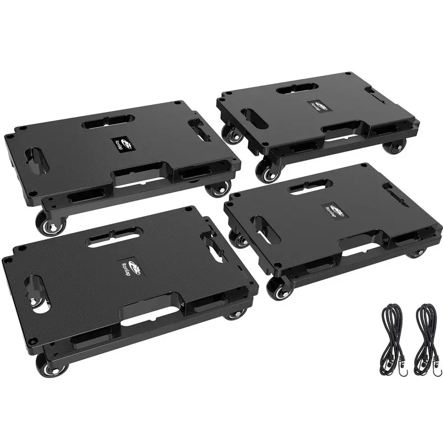 

Furniture Moving Dolly 4 Wheels Heavy Duty Small Flat Dolly Cart with Wheels Interlocking Furniture Movers Dollies for Moving, 4